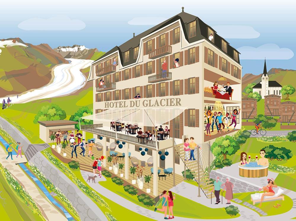 Le Vieux Hotel du Glacier et Poste Fiesch Extérieur photo
